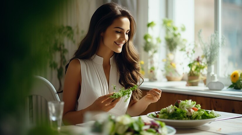 young-happy-woman-eating-salad-beautiful-interior_573056-4422